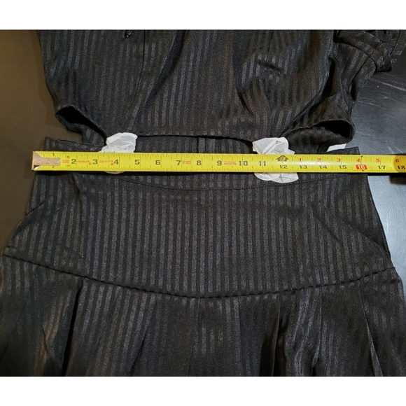 Killstar Darita Suspender Dress [Pinstripe] - Picture 7 of 9